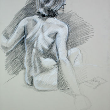 Drawing titled "BW-714" by Kimberly Aring, Original Artwork, Charcoal