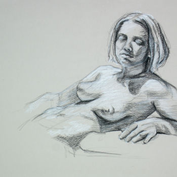 Drawing titled "BW-731" by Kimberly Aring, Original Artwork, Charcoal