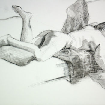 Drawing titled "BW-734" by Kimberly Aring, Original Artwork, Charcoal