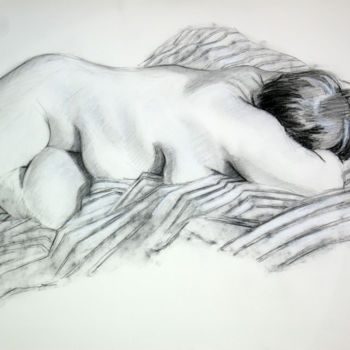 Drawing titled "NB-735" by Kimberly Aring, Original Artwork, Charcoal
