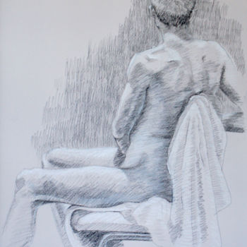 Drawing titled "BW-761" by Kimberly Aring, Original Artwork, Charcoal