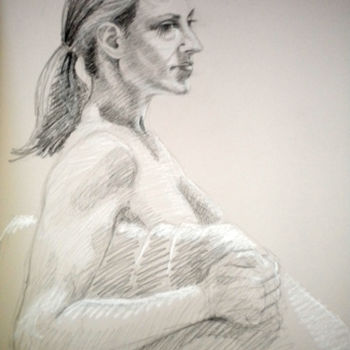 Drawing titled "BW-771" by Kimberly Aring, Original Artwork, Charcoal