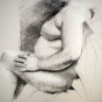 Drawing titled "BW-775" by Kimberly Aring, Original Artwork, Charcoal