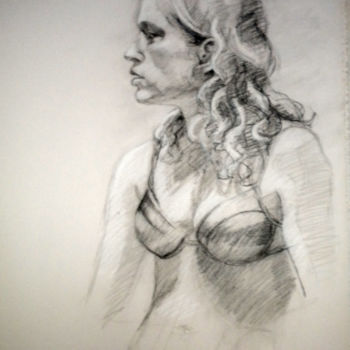 Drawing titled "BW-777" by Kimberly Aring, Original Artwork, Charcoal