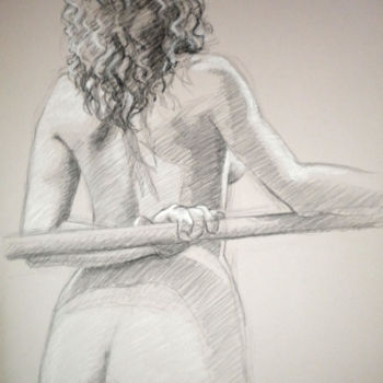 Drawing titled "BW-789" by Kimberly Aring, Original Artwork, Charcoal