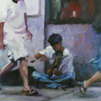 Painting titled "Hidden Joy 3" by Kimberly Aring, Original Artwork, Oil