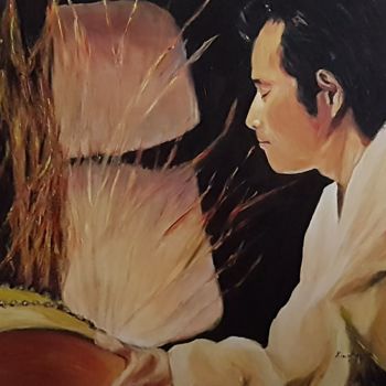 Painting titled "Seoungduk" by Kim Dauphin, Original Artwork, Acrylic