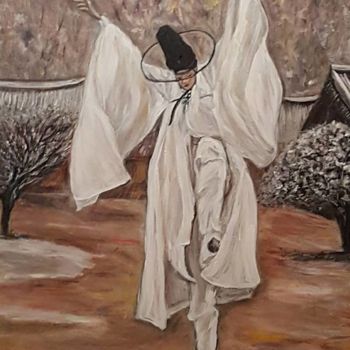 Painting titled "Joy of dance" by Kim Dauphin, Original Artwork, Acrylic
