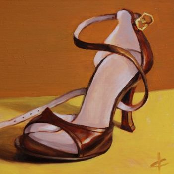 Painting titled "Fabulous Shoe." by Kim Kibby, Original Artwork