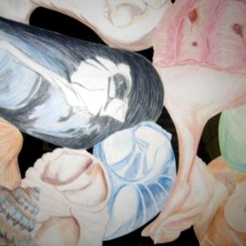 Malerei mit dem Titel "Shells" von Kim Mc Elhinney, Original-Kunstwerk