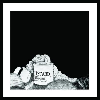 Картина под названием "Custard" - Kim Mc Elhinney, Подлинное произведение искусства