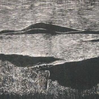 Malerei mit dem Titel "Mulroy Bay" von Kim Mc Elhinney, Original-Kunstwerk, Öl