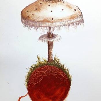 Zeichnungen mit dem Titel "Petit monde - La Co…" von Martina Kimmerle, Original-Kunstwerk, Pastell