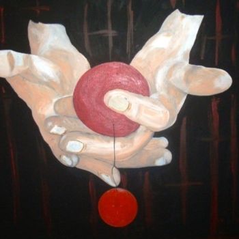 Pittura intitolato "Mãos que Falam III…" da Kim Molinero, Opera d'arte originale, Olio