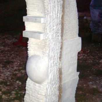 Sculpture titled "Ecotriptico I - Ind…" by Kim Molinero, Original Artwork, Stone