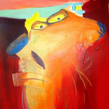 Peinture intitulée "Adamastor" par Kim Molinero, Œuvre d'art originale, Huile