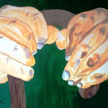 Peinture intitulée "Mãos que Falam IX_A…" par Kim Molinero, Œuvre d'art originale, Huile