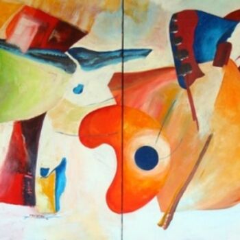 Картина под названием "Provocations III_PE…" - Kim Molinero, Подлинное произведение искусства, Масло