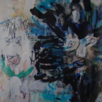 「Basquiat」というタイトルの絵画 Kim Nawaraによって, オリジナルのアートワーク