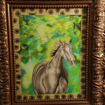 Painting titled "Sarah's Horse.jpg" by K.Randall.Carl, Original Artwork