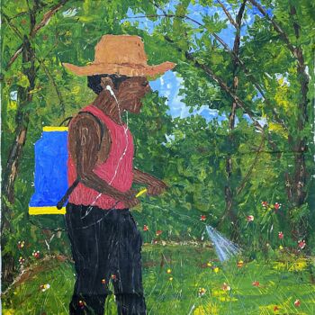 Painting titled "Herbicide and pesti…" by King Jacob, Original Artwork, Acrylic