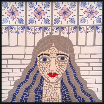 Collages titulada "Greek woman" por Anna Drag, Obra de arte original