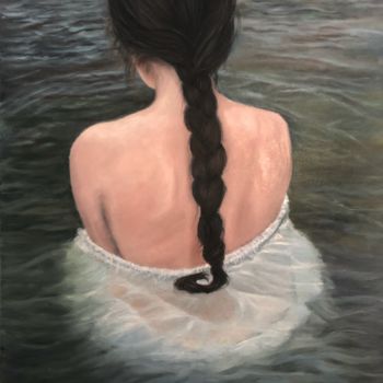 Malerei mit dem Titel "Solitude" von Kinga Sokol, Original-Kunstwerk, Öl