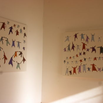 Картина под названием "en mouvement 2 et 3" - Jennifer Apaloo Kingslove, Подлинное произведение искусства