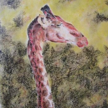 Peinture intitulée "Girafe" par Patrick Dekint, Œuvre d'art originale