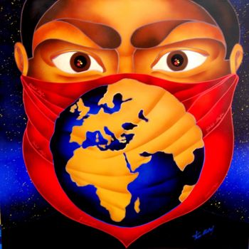 Pintura titulada "Global Mafia" por Kino Mistral, Obra de arte original, Oleo