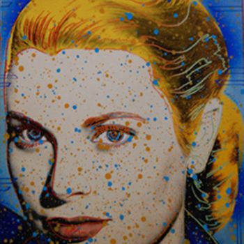 Prenten & gravures getiteld "Grace Kelly - Omagg…" door Kino Mistral, Origineel Kunstwerk, Lithografie