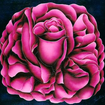 Pintura intitulada "Rosa Pink" por Kino Mistral, Obras de arte originais