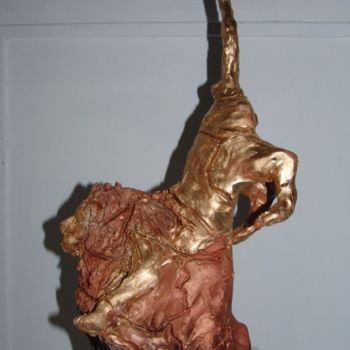 Escultura intitulada "lion miniature" por Christine Pons, Obras de arte originais, Argila