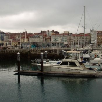 Photography titled "Gijón le port" by Christine Pons, Original Artwork