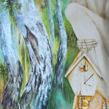 Peinture intitulée "Хранитель Равновесия" par Kira Mofa Sargon, Œuvre d'art originale, Huile
