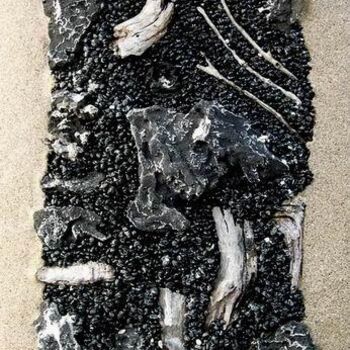 Peinture intitulée "pétrograph ossuaire" par Kire, Œuvre d'art originale