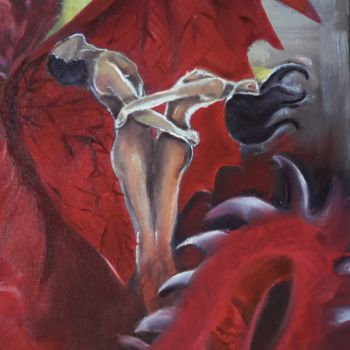 Pittura intitolato "dragon.png" da Sarah Bouzaglou Boissin, Opera d'arte originale