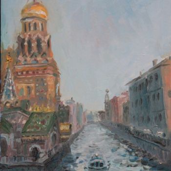 Peinture intitulée "Saint-Peterburg" par Kirill Zemtsov, Œuvre d'art originale, Huile