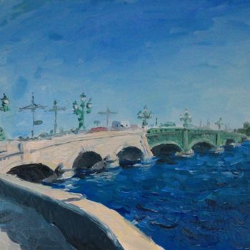 绘画 标题为“Трицкий мост (Troit…” 由Kirill Zemtsov, 原创艺术品, 油