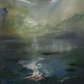 Painting titled "Ophelia" by Kirk Ruse, Original Artwork, Oil