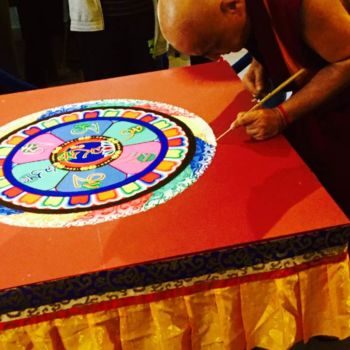 Fotografia intitulada "Mandala du Lama" por Kirlian, Obras de arte originais, Fotografia Não Manipulada
