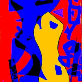 Grafika cyfrowa / sztuka generowana cyfrowo zatytułowany „Callig” autorstwa Kirlian, Oryginalna praca, Malarstwo cyfrowe