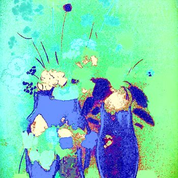 Artes digitais intitulada "Flowers 3" por Kirlian, Obras de arte originais