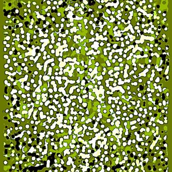「Green Pollen」というタイトルのデジタルアーツ Kirlianによって, オリジナルのアートワーク, デジタル絵画