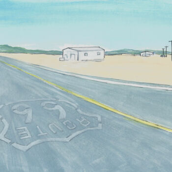 "Route 66" başlıklı Resim Kirstin Mccoy tarafından, Orijinal sanat, Akrilik