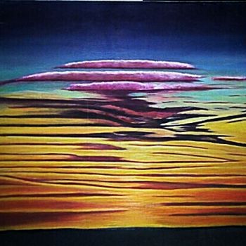 Painting titled "Atardecer" by Quisco, Original Artwork