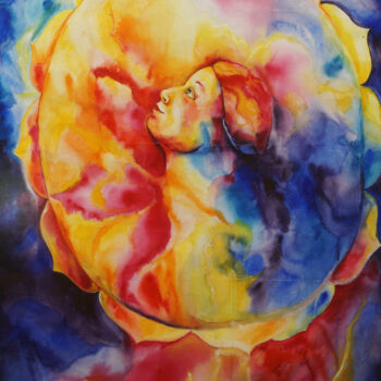 Peinture intitulée ""Пробуждение"" par Olesya Dudnik, Œuvre d'art originale, Aquarelle