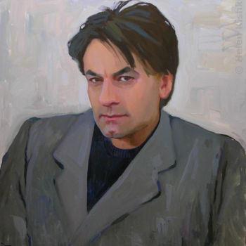 Painting titled "Alexander Serov" by Helen Kishkurno, Original Artwork