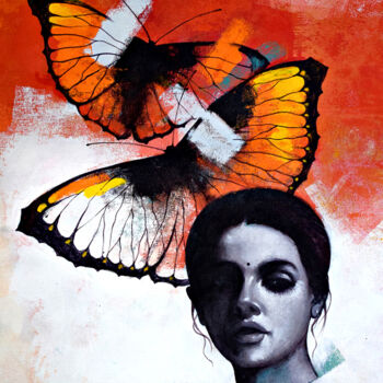 绘画 标题为“Freedom of Beauty_14” 由Kishore Pratim Biswas, 原创艺术品, 丙烯