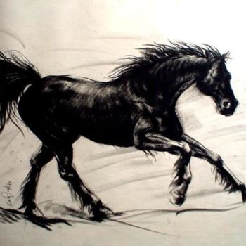 Painting titled "Horse00" by Kishore Singh, Original Artwork